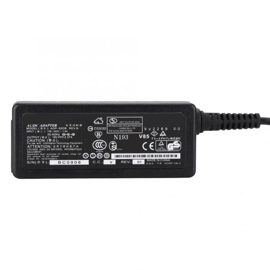Для ASUS X553M X553MA Series 19V 2.37A 45W адаптер питания с 4*1,35 мм интерфейсом 100-240V зарядное устройство