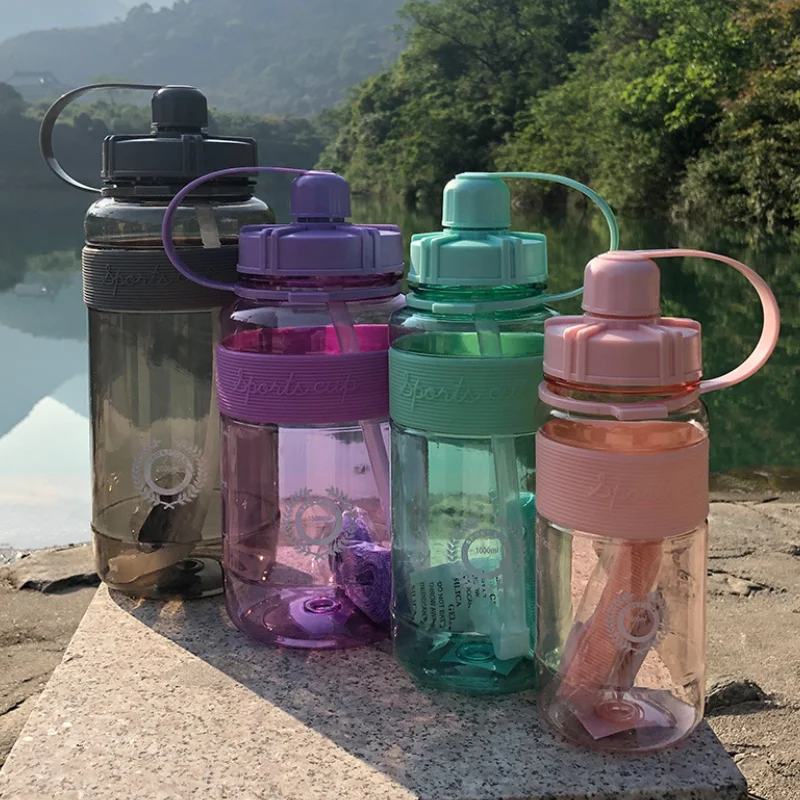 Note the color Пластиковые бутылки для воды без бисфенола, велосипедные спортивные бутылки для питья, портативные бутылки для взрослых, походов, путешествий, детей, школы - Цвет: Note the color