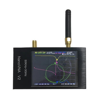 

50KHz-3GHz 3G Vector Network Analyzer S-A-A-2 NanoVNA V2 Antenna Analyzer Shortwave HF VHF UHF with Aluminum Alloy Housing