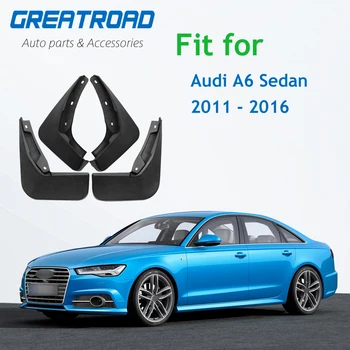 

Car Mud Flaps Mudguards Mud Flap Splash Guards for Fender Mudflaps Accessories For Audi A6 Sedan 2011 2012 2013 2014 2015 2016