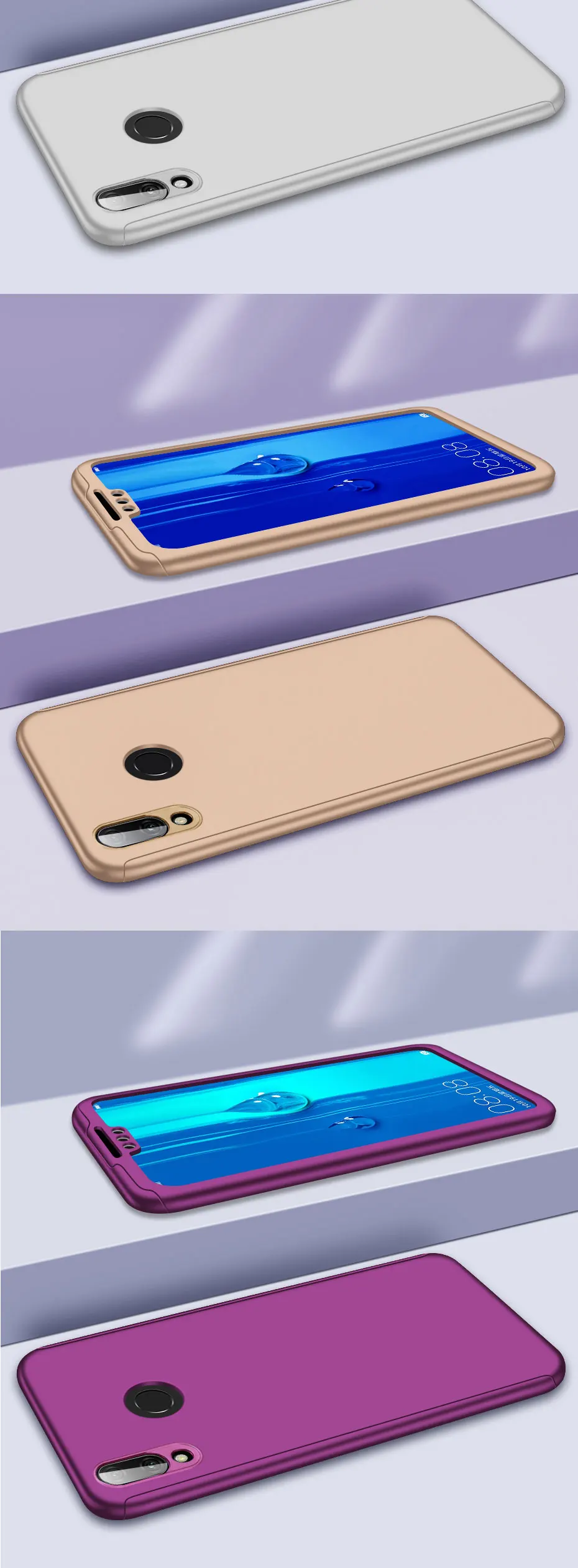 Роскошные 360 полный защитный чехол для huawei y9 y7 prime y6 pro чехол для huawei y6 y7 P smart Z y5 чехол для телефона
