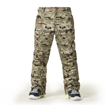 

Gsou Snow skiing pants single board double board male style outdoor camouflage and warm pants 818