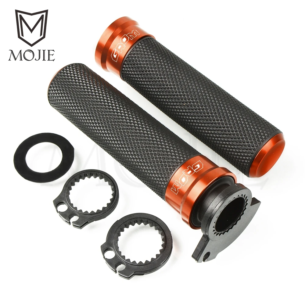 Для Honda гром 125 GROM125 MSX125 MSX125SF; SF; сезон осень-зима- 7/" 22 мм мотоцикл рукоятка ручки крышке - Цвет: Orange