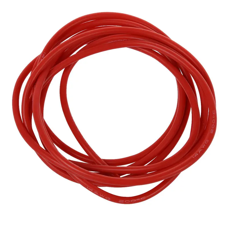 Spare Part 14AWG High Temperature Resistant Red Silicone Wires 2M Long