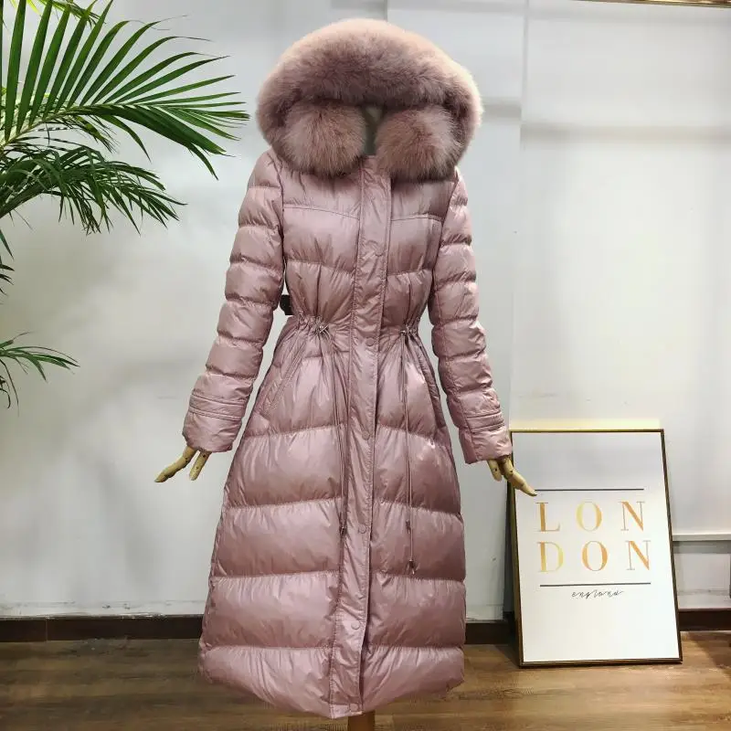 KMETRAM 2019 женский пуховик Зимнее пальто женское пуховое пальто с воротником из натурального меха лисы женские корейские пуховики теплая