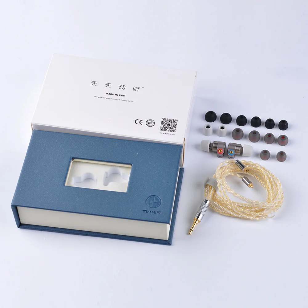Оловянные аудио T3 1DD+ 1BA HiFi наушники в ухо двойной динамический привод HIFI наушники вкладыши с MMCX