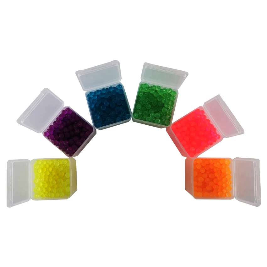 

DOLLRYGA DIY Craft Sticky Beads 500pcs/box Multicolor Magic Puzzle Toy Handmade Water Sticky Transparent Polyhedron Ball Beads