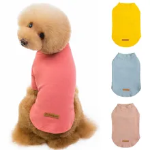 ISHOWTIENDA полиэстер Одежда для домашних животных чистый цвет теплая одежда для домашних кошек сплошной цвет собака Пальто футболка зима теплая толстовка#816y20