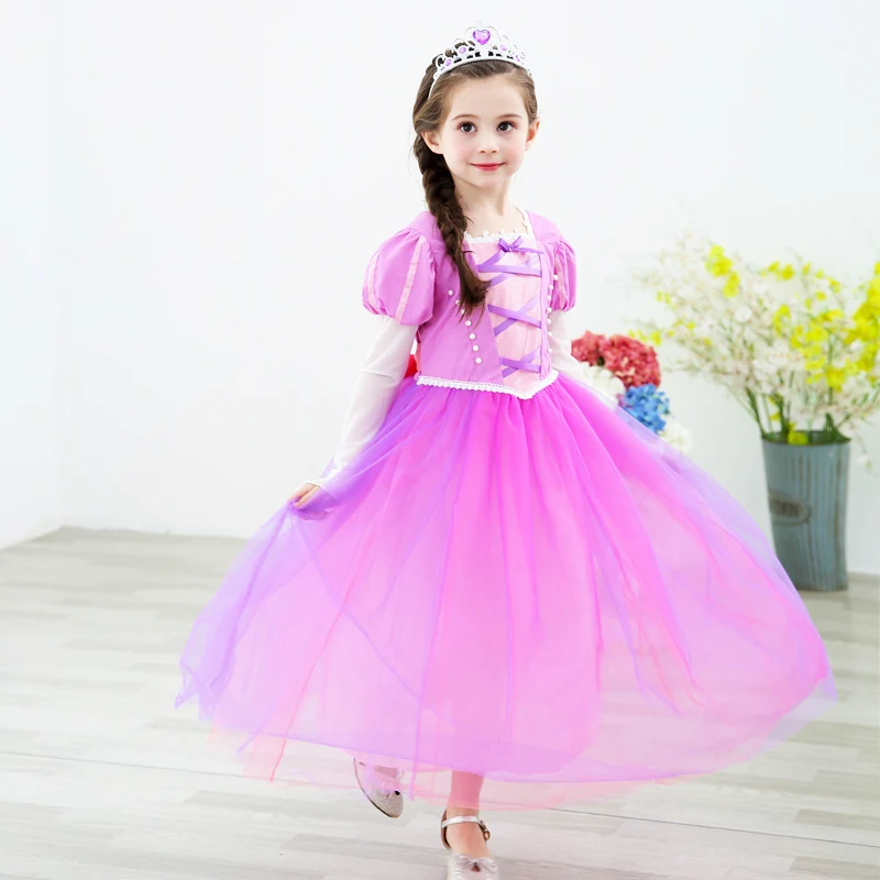 Платье принцессы Софии для девочки рождественское платье с длинным рукавом