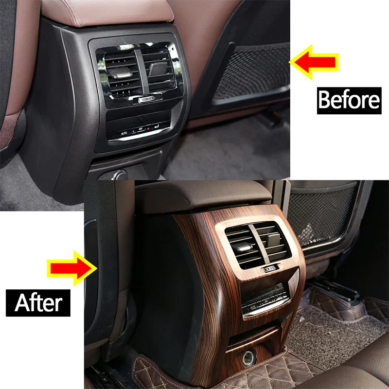 

For BMW X3 X4 G01 G02 2018-2019 2020 Car Interior ABS Rear vent Frame Decoration Accessories