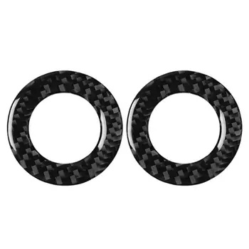 

2pcs Carbon Fiber Interior Mouldings Car Dome Light Strip Stickers Car Trim Decoration for Audi Q7 SQ7 4M 2016-2019