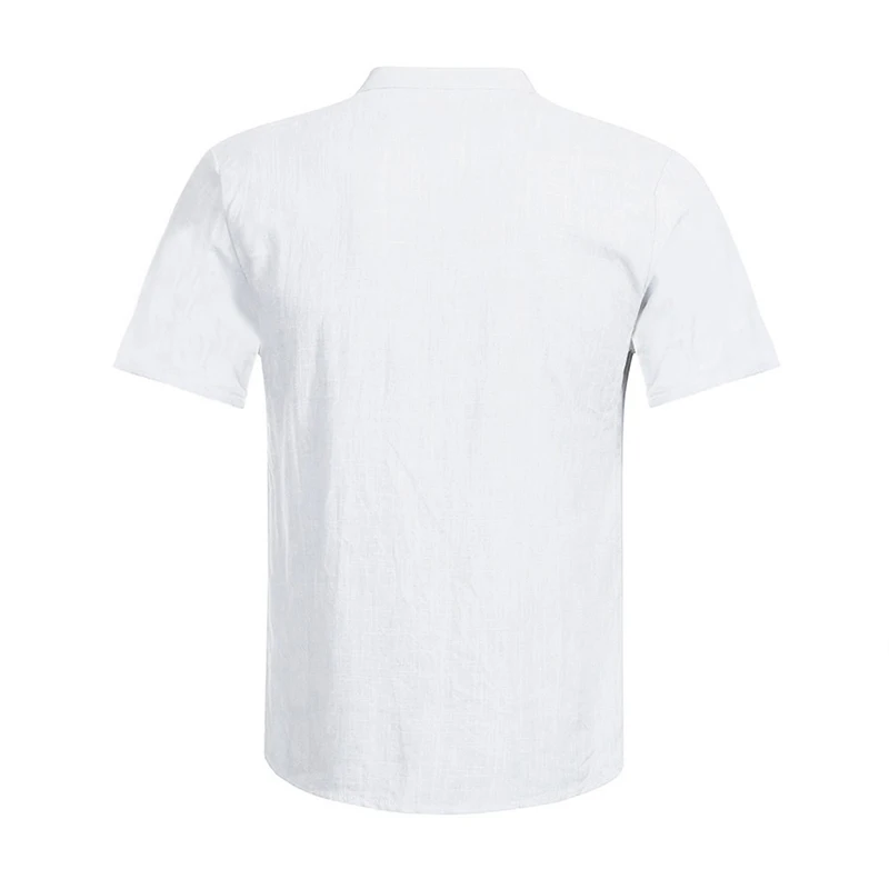 Camisa Летняя мужская рубашка Повседневная Блузка хлопковая льняная рубашка свободные топы рубашка с коротким рукавом camisa masculina гавайская рубашка