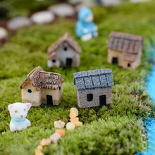 7 x мини-дом микро бонсай для пейзажа и цветочный горшок украшения сада декор подарки