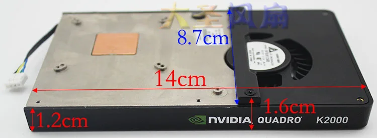 Original para Quadro K2000 Placa de Vídeo Gráfica Cooler - Imagem 3