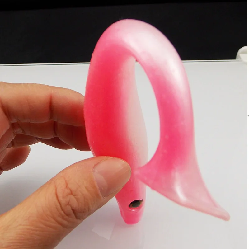 ESFISHING New Hog Shad 100, 125,150,200mm Sea Fishing Silicone Wobbler Soft Baits Paddle Tail Pesca Artificial Fishing Lures