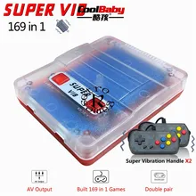 Ретро игры мини портативная игровая консоль встроенный 169 Игры Супер VIB портативная ТВ игровая консоль двойная игровая площадка портативный игровой плеер