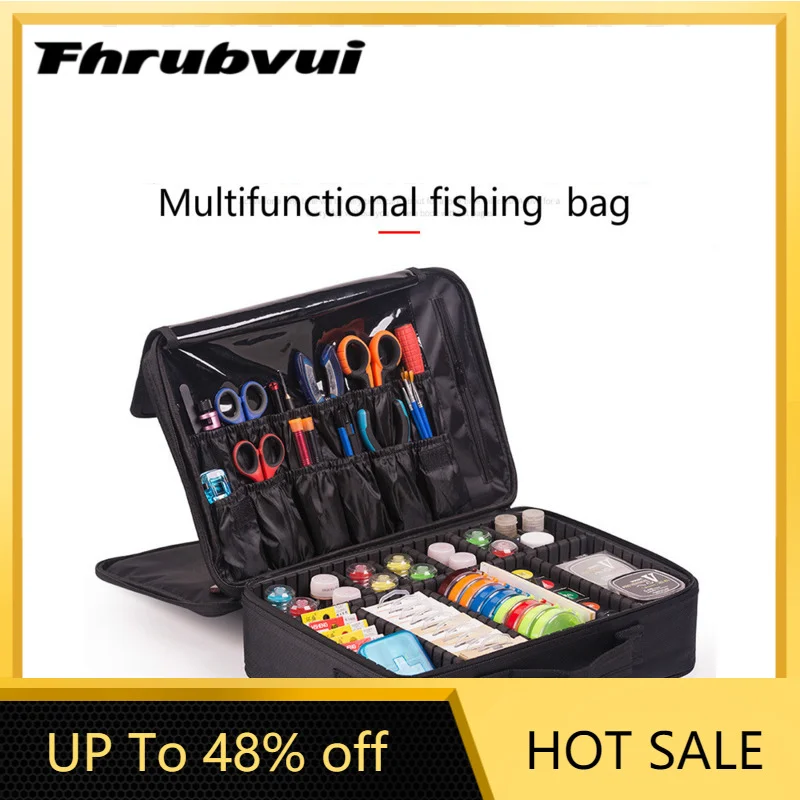 New Outdoor Fishing Line Wheel Bait Bag Storage Box Fishing Bags