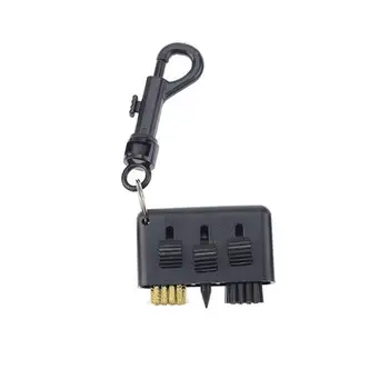 

New 3-in-1 Golf Clean Brush Pocket Multi Tool Golf Club Grooves Putter Wedge Ball Brush Cleaner Tool Golf Easy To Cleaning