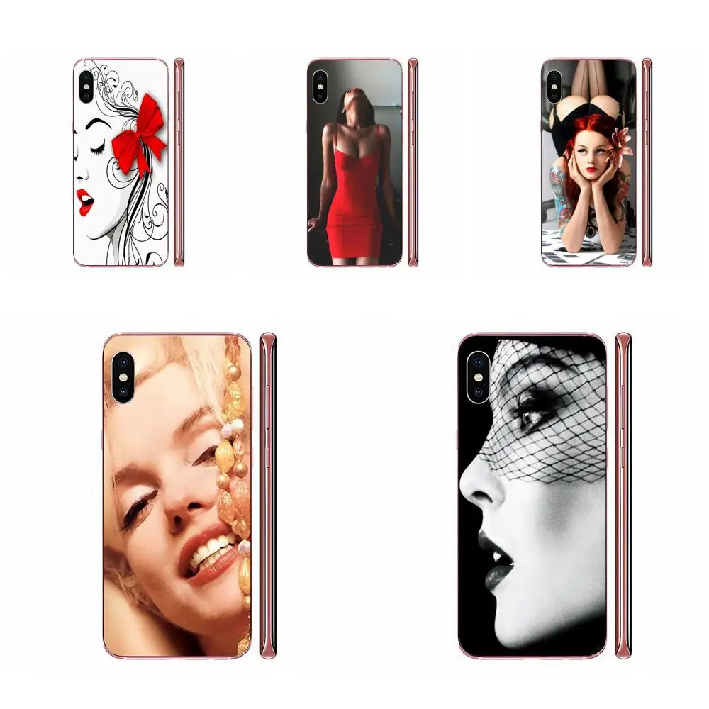 Сексуальная девушка Pin Up Высокое качество много цветов для Sony Xperia Z Z1 Z2 Z3 Z4 Z5 compact Mini