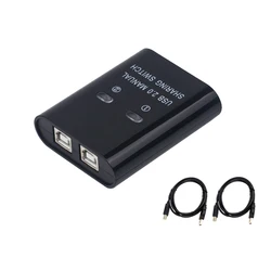 Hub Usb 2.0 manuel à 2 ports, dispositif pour imprimer deux disques, avec câble 