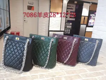 

free shipping the new style fashion and casual genuine leather sheepskin women handba one shoulder bag 4 color 28 cm nice