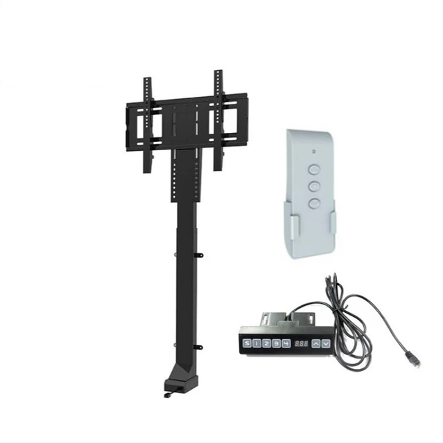 Elevador de Tv eléctrico con mando a distancia, mueble de pie, giratorio,  motorizado, 32quot, Lcd - AliExpress