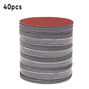 

40pcs 150mm Sandpapers Grit 400/600/800/1000/1200/1500/2000 Hook / Loop