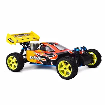 شراءHSP 94166 1/10 4WD 2.4G RC قبالة عربات الجر وراء الدواب سيارة تعمل بالطاقة الميثانول مع مستوى 18cxp المحرك-الأصفر