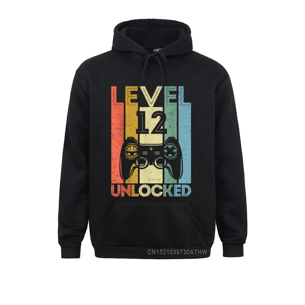 Level 12 Unlocked Shirt Funny Video Gamer 12th Birthday Gift T-Shirt__4230 Mother Day  Hoodies Long Sleeve Geek Clothes 2021 Popular Sweatshirts Level 12 Unlocked Shirt Funny Video Gamer 12th Birthday Gift T-Shirt__4230black