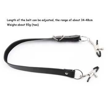 sex shop Sex Toys For Women BDSM Bondage Restraint Set Wrap Around Thigh Spread Labia Spreader Straps With Vagina Nipple Clamps 2