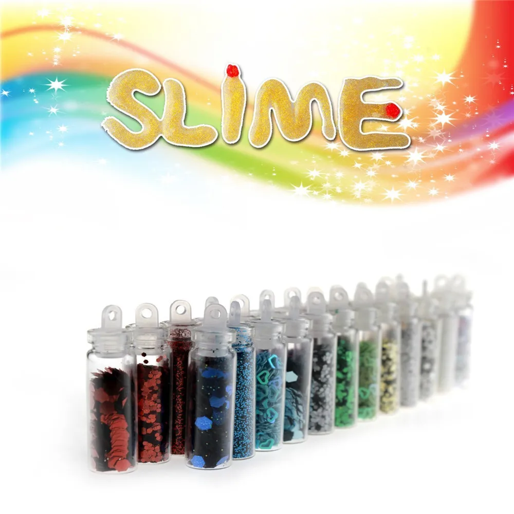 Slime поставляет набор 55 упаковок Slime Beads амулеты практичные Доступные резиновые приборы для глина "сделай сам" Изготовление DIY украшения ручной работы набор