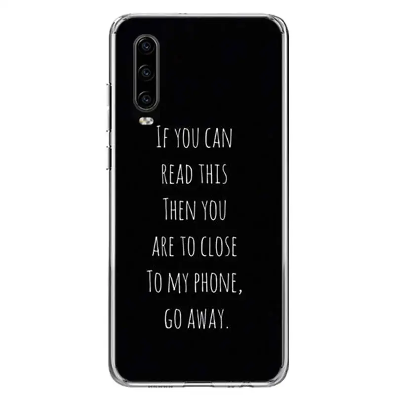 TW116-4 Надписью «Don't Touch My Phone»(не трогай мой крышка чехол для телефона для huawei P30 P20 Коврики 30 20 10 Pro P10 Lite P Smart Z+ корпус под плетенную сумку Капа - Цвет: TW116-4