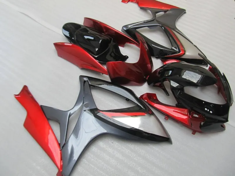 Набор обтекателей для мотоциклов GSXR600 750 K6 06 07 GSXR 600 GSXR750 2006 2007 АБС пластик красный
