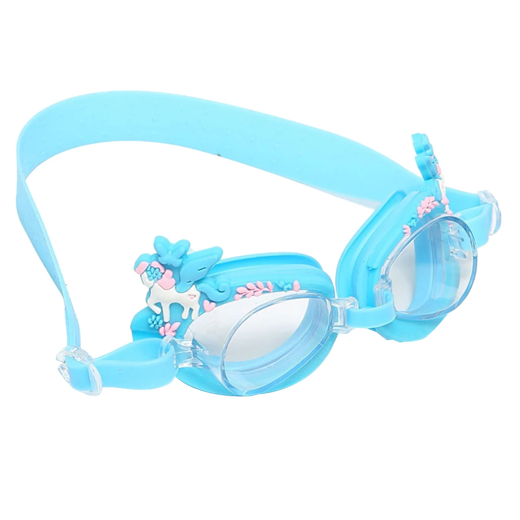 Kids Swimming Goggles Anti-Fog Waterproof Swim Glasses & Silicone Frame for Children - Select Colors