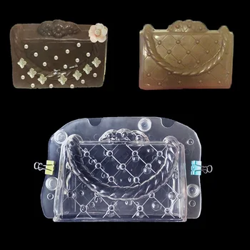 

Plastic Chocolate Mould Polycarbonate Bag Candy Cake Decorating Tools Molds 3D DIY Handmade lady bag Chocolate Mold