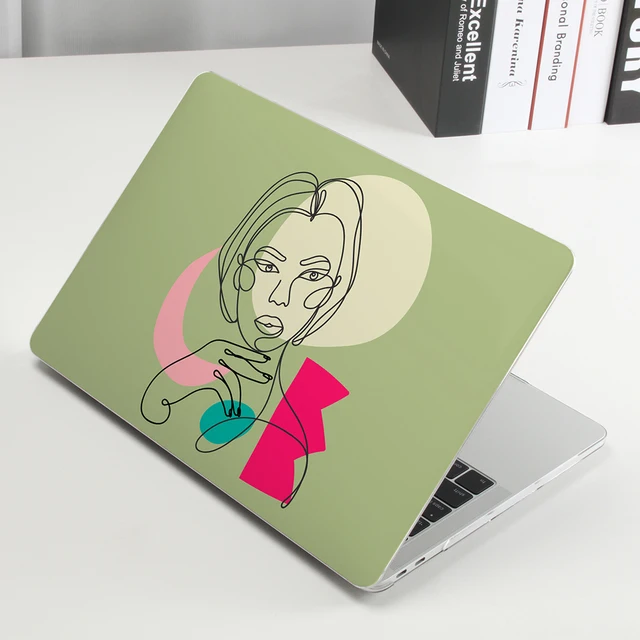 3D Printing Abstract Lines Woman Case For Macbook Air 13 A2337 A2179 A2338 2020 M1 Chip Pro 12 11 15 A2289 Mac book Pro 16 A2141 MM179-sj-TM
