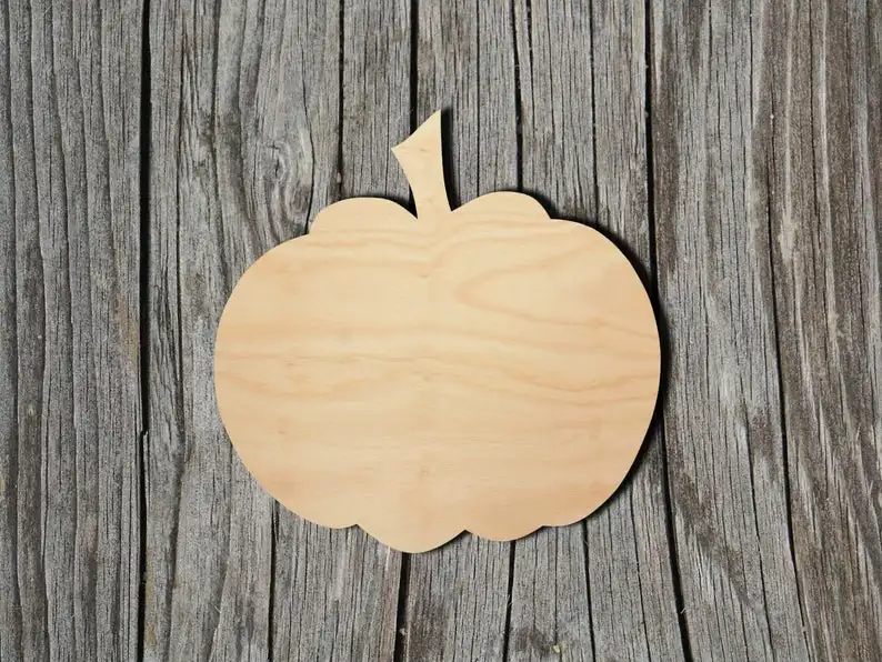 

Wood Cutout Shapes Pumpkin - Multiple Sizes - Laser Cut Unfinished