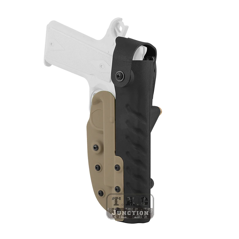 

Tactical SOC Level II Retention Kydex Holster For Colt 1911 Dark Earth RTI System Right Waist Holster With Screws