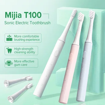 

Mijia T100 Sonic Electric Toothbrush Ultrasonic Automatic Adult Toothbrushes USB Rechargeable Waterproof Tooth Brush For XiaoMi
