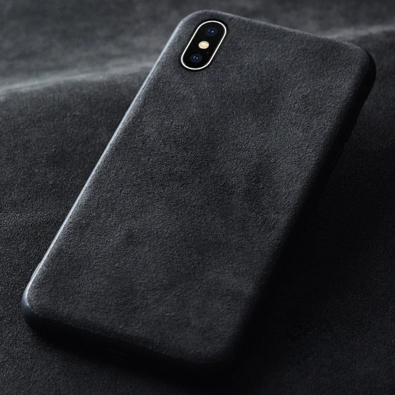 Замшевый Меховой чехол для телефона iPhone XS MAX XR X 6 6S 7 8 Plus ультра тонкий ударопрочный Матовый кожаный чехол из ТПУ для iPhone 11 Fundas Capa - Color: WT