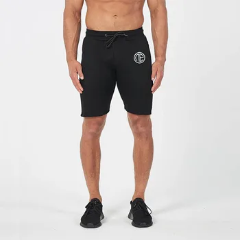 

Summer Men casual cotton shorts Gyms Fitness Bodybuilding Fashion stretch shorts Male Running training breathable shorts