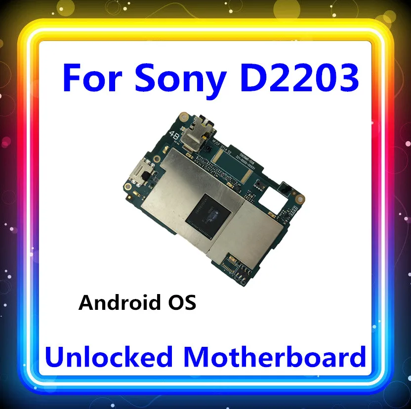 Для sony xperia board D2203 для sony xperia E3 D2203 материнская плата Android OS протестированная логическая плата разблокирована с чипом материнская плата