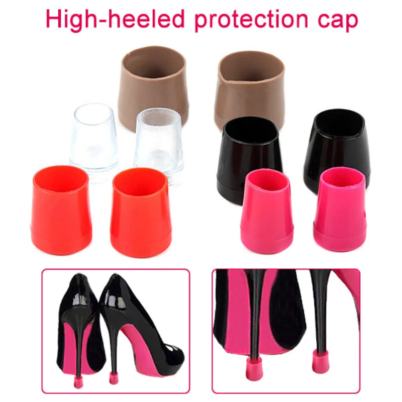 

2019 Hot Sale 1 Pair High Heel Protectors Heel Stoppers Shoes Covers Latin Dance Shoes Stopper Anti-skid Wearable OH66