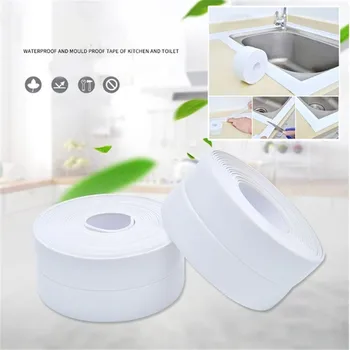 

PVC Material Sink Stove Crack Waterproof Tape Kitchen Bathroom Bathtub Corner Sealing Moisture Mildew Protector Bumper Strip