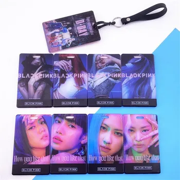 

1 Pcs Kpopblackpink Lisa Rose Jennie Transparent Card Holder ID Set Bus Card Luggage Tag Listing Concert Peripheral Accessories