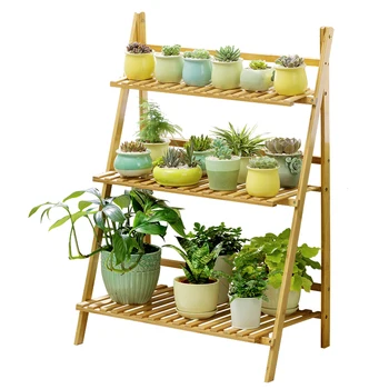 

Flower Shelf Storage Room Solid Wood Multi-layer Balcony Decoration Floor-standing Living Room Succulent Green Porridge