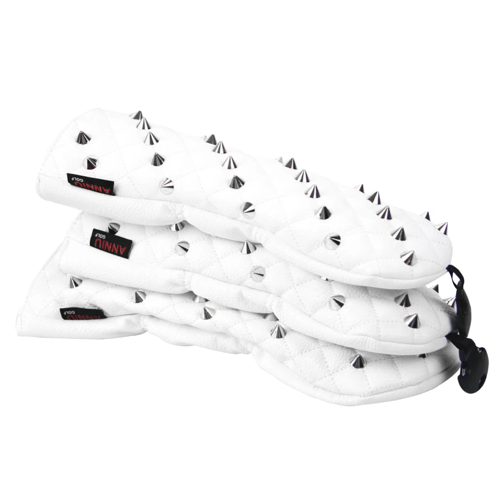 3Pcs Professional Golf Club Driver 1 3 5 Wood Head Covers Set Golf Club Head Cover Replacement Golf Accessories for 460cc Driver