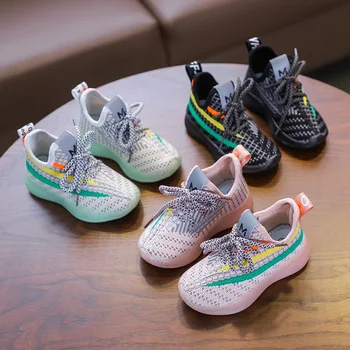 

2020 Top quality kids sneakers baby boys and girls running shoes non-slip soft children sports shoes fashion light for 1 to 5 Y