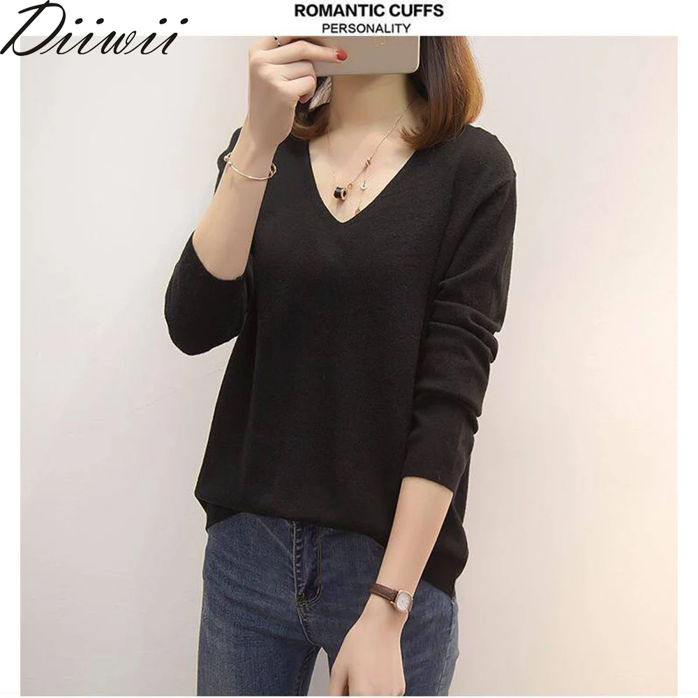

DiiWii New Womens Sweaters Over Autumn Winter Wear Slimming Knit Toppers Fashionable Commuter Tops