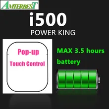 AMTERBEST I500 Pop Up Portatile Auricolari Bluetooth Senza Fili di Tocco di Controllo Cuffie Auricolari Stereo con Caricatore Senza Fili Qi Box(China)